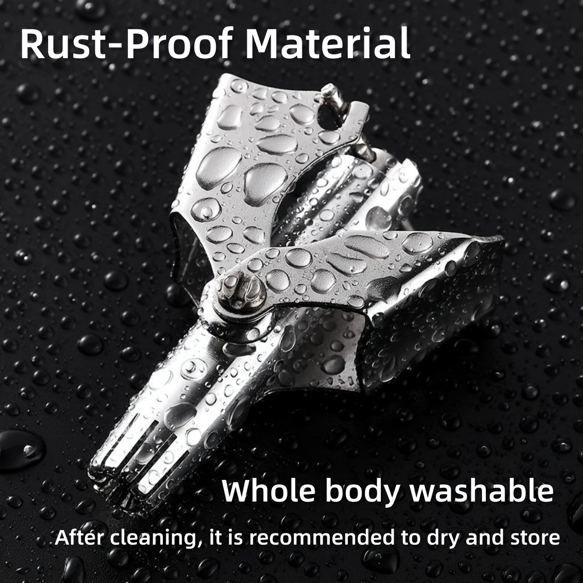 LISI Washable Portable Manual Nose Hair Trimmer - Precision Trimming, Stainless Steel Blades, Waterproof, Easy to Use, Safe and Gentle, Includes Cleaning Brush - Compact and Travel-Friendly Grooming Tool for Men and Women