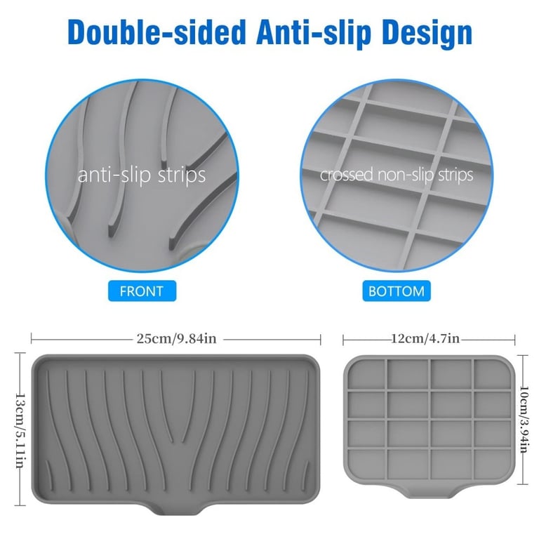 Premium Silicone 1-Pack Soap Box with Anti-Slip Surface, Drain Rack, and Space-Saving Installation - Hygienic Soap Tray for Kitchen and Bathroom - Durable, Mold-Resistant, and Stylish Soap Holder with Efficient Drainage System