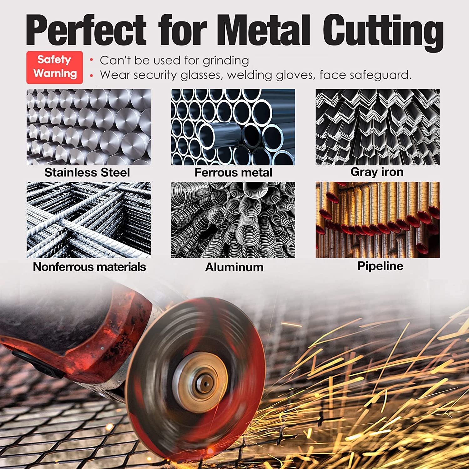 SIFANG 3 Inch Metal Cutting Disc Blade for Electric Angle Grinders - Durable Precision Cut Off Circle Wheels with Grinding and Sanding Capabilities - High-Quality Tool for Professional and DIY Projects, Ideal for Workshop and Construction Sites