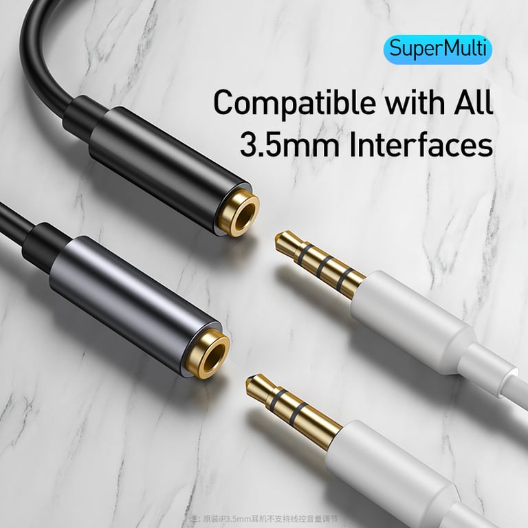 Baseus Type C to 3.5mm Earphone Jack AUX USB C Cable for Huawei P20, Xiaomi Mi 10 - High-Quality Audio Transmission, Wide Compatibility, Durable & Reliable, Compact & Portable Design - Easy to Use Audio Adapter for Clear Sound Without Interference