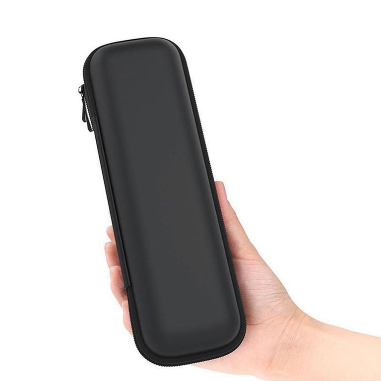 Black EVA Hard Shell Stylus and Pencil Case with Zipper Closure - Compact and Protective Storage Box for Pens, Pencils, and More - Ideal for Business, Students, Artists - Sleek and Durable Design