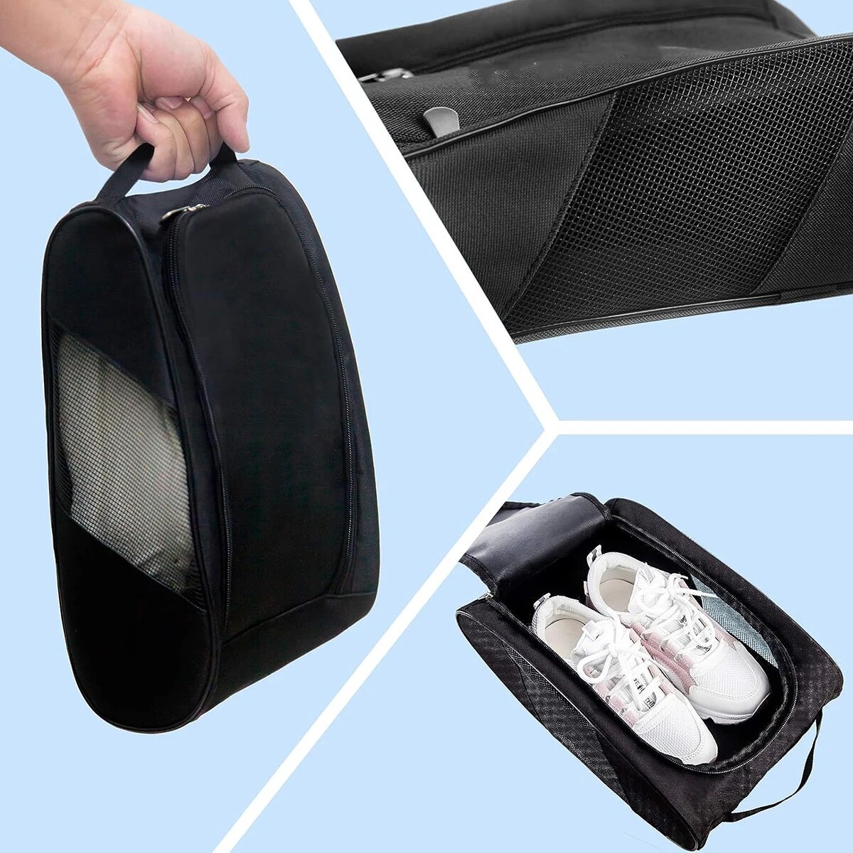 Premium Lightweight Football Boot Bag with Spacious Interior, Ventilated Design, and Multiple Carrying Options - Durable Sports Shoe Bag for Men, Women, Boys, and Girls - Ideal for Football, Golf, Basketball - Keep Shoes Fresh and Organized On-The-Go