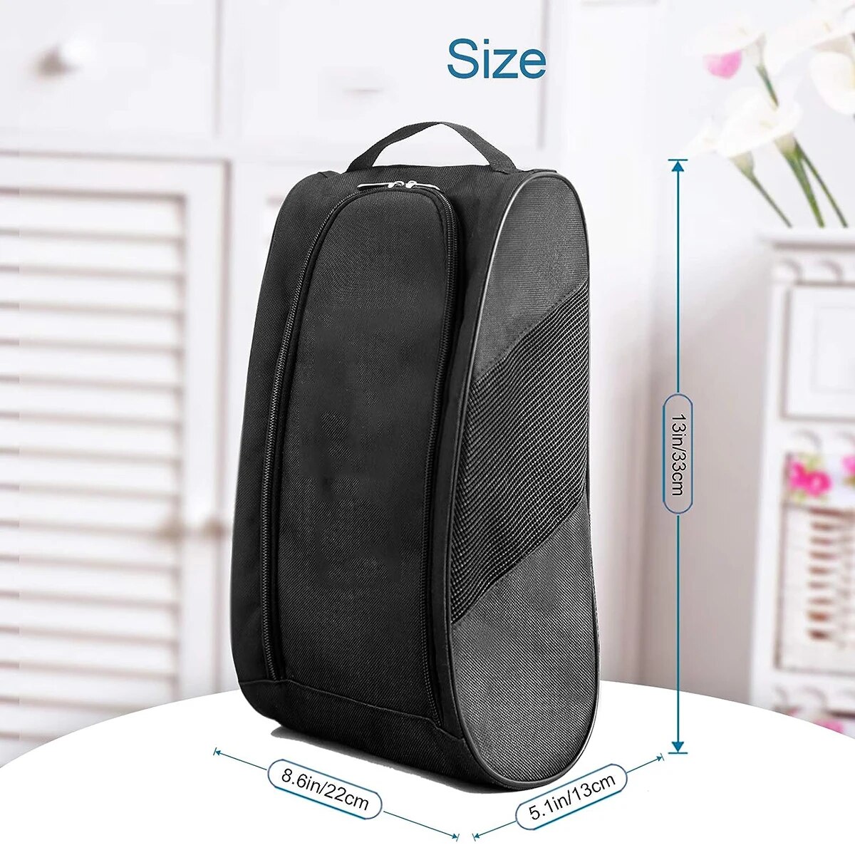 Premium Lightweight Football Boot Bag with Spacious Interior, Ventilated Design, and Multiple Carrying Options - Durable Sports Shoe Bag for Men, Women, Boys, and Girls - Ideal for Football, Golf, Basketball - Keep Shoes Fresh and Organized On-The-Go