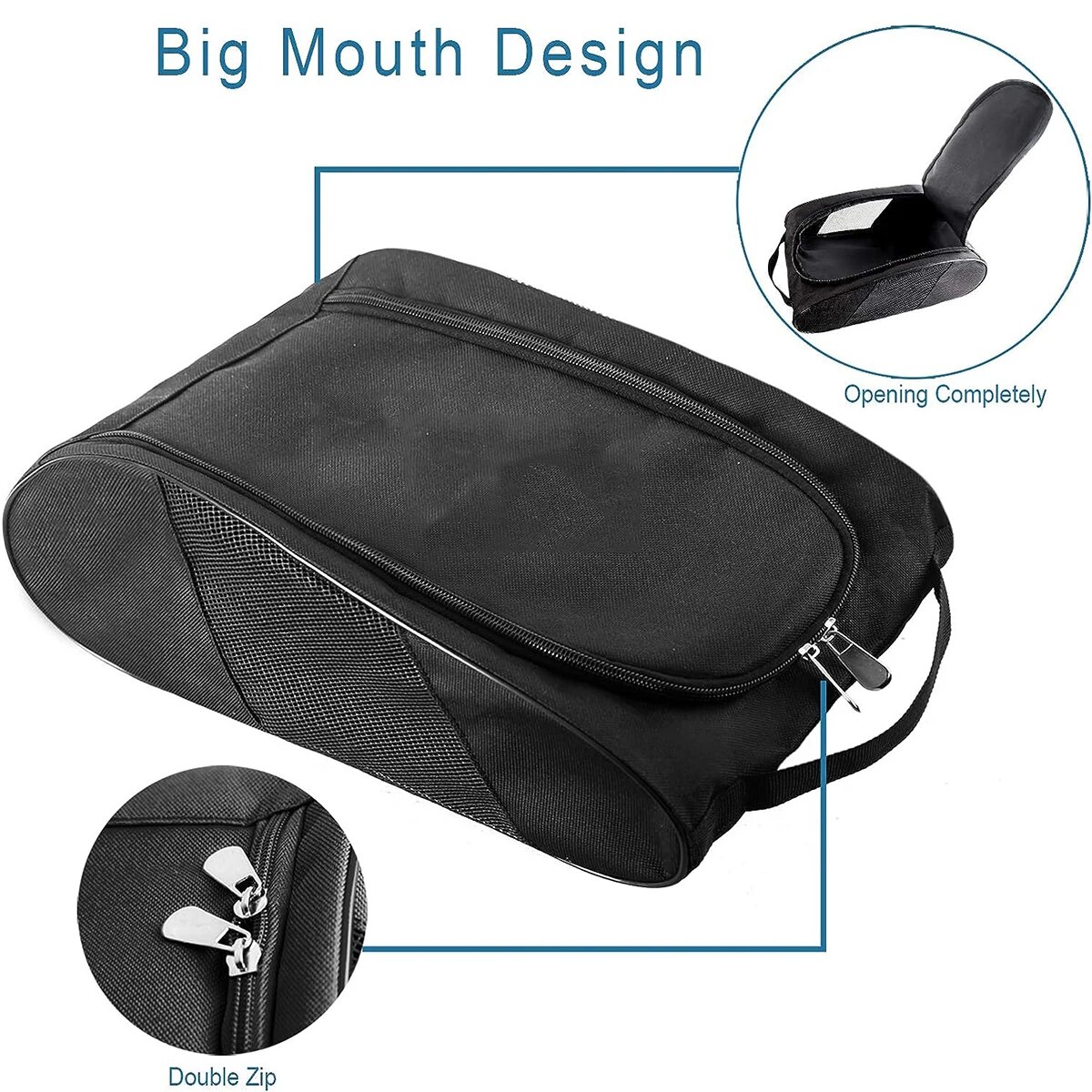 Premium Lightweight Football Boot Bag with Spacious Interior, Ventilated Design, and Multiple Carrying Options - Durable Sports Shoe Bag for Men, Women, Boys, and Girls - Ideal for Football, Golf, Basketball - Keep Shoes Fresh and Organized On-The-Go