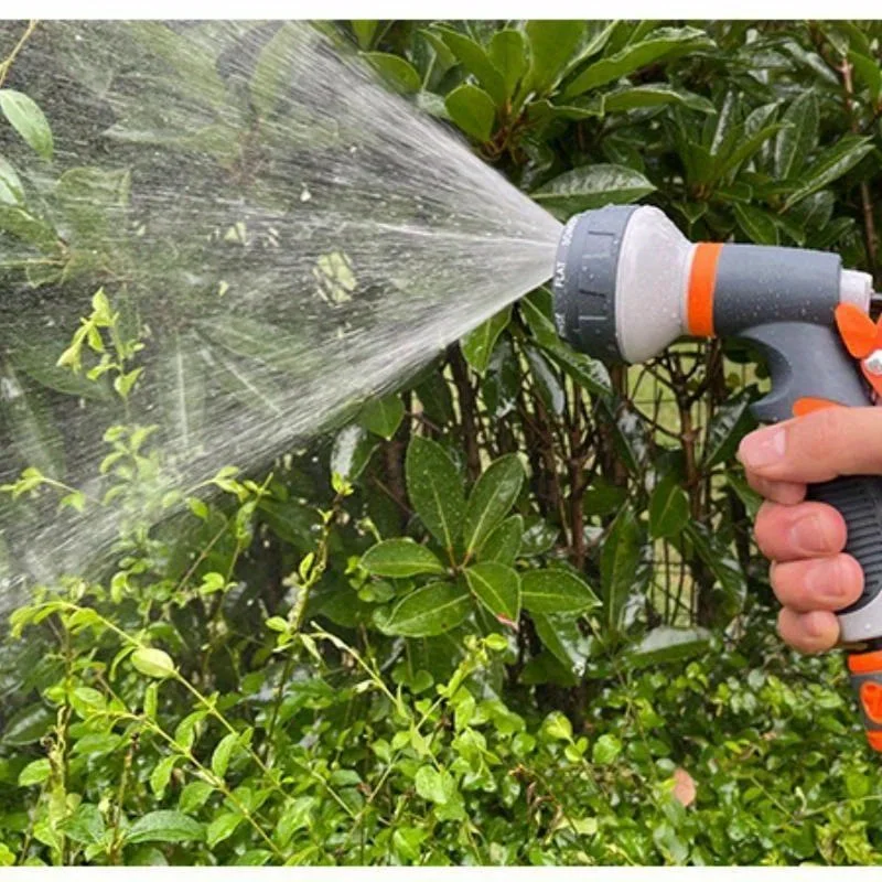 High-Quality Adjustable Spray Patterns Garden Hose Nozzle with Durable TPR Construction - Corrosion Resistant Water Gun for Versatile Use in Watering Plants, Washing Cars, and More - Ergonomic Design with Non-Slip Grip and Glue Spray Feature for Precise Control - Multi-Purpose Cleaning Tool