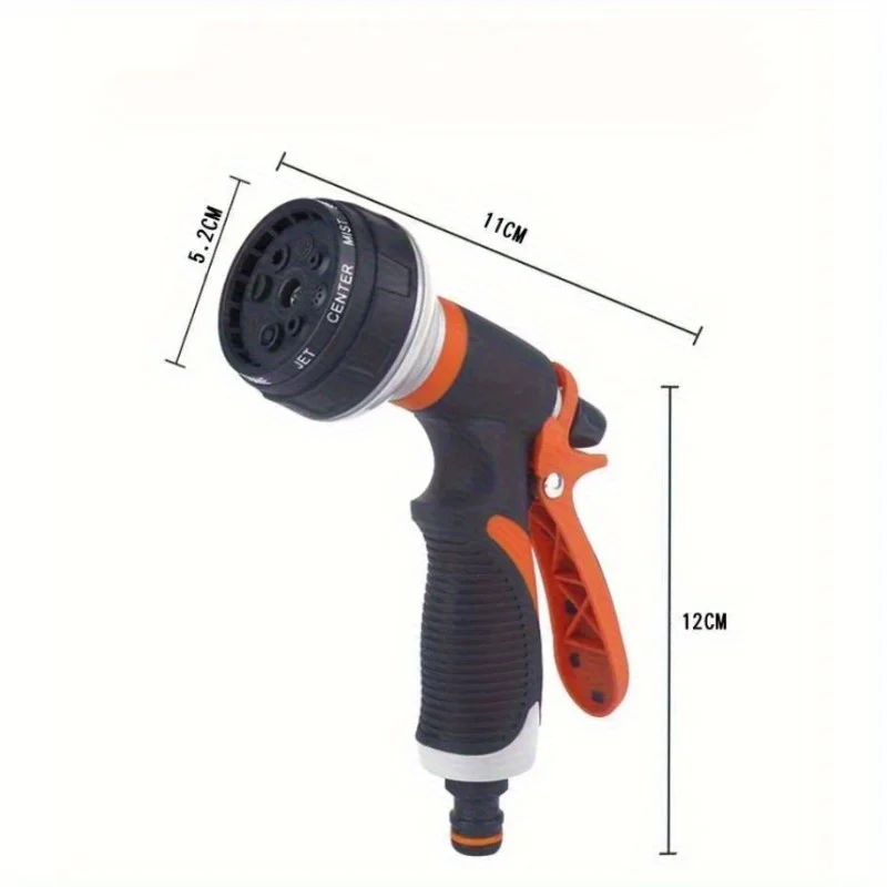 High-Quality Adjustable Spray Patterns Garden Hose Nozzle with Durable TPR Construction - Corrosion Resistant Water Gun for Versatile Use in Watering Plants, Washing Cars, and More - Ergonomic Design with Non-Slip Grip and Glue Spray Feature for Precise Control - Multi-Purpose Cleaning Tool