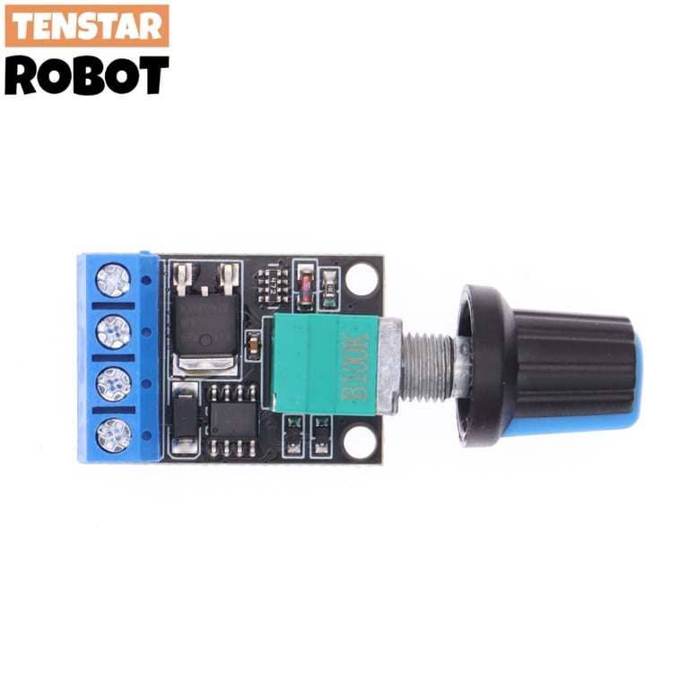 10A PWM DC Motor Speed Controller with Wide Voltage Range (5V-12V) - Stepless Speed Control & LED Dimming Function - Reliable Performance for Smooth Operation & Longevity in Various Applications