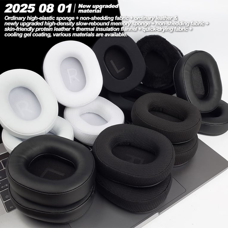 Premium Memory Foam Protein Leather Ear Pads for MCHOSE V9 S9 PRO X9 Headphones - Ultimate Comfort, Noise Isolation, and Sound Quality Enhancement - Easy Installation and Maintenance - Durable, Soft, and Long-Lasting Materials - Perfect Fit and Compatibility - Ideal for Long Listening Sessions