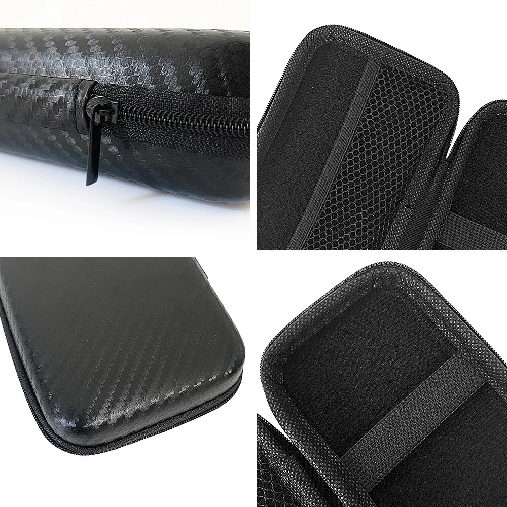 Carbon Fiber Pattern Car Repair Tool Kit Storage Bag with Secure Zipper Closure and Terminal Removal Organizer - Portable and Compact Organizer for Organized Tool Storage