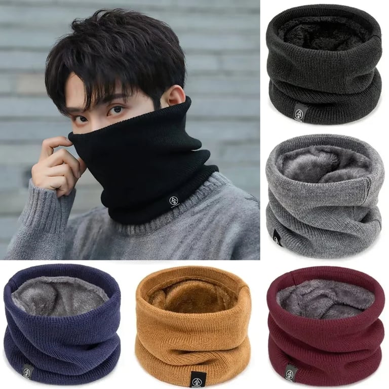 Premium Soft Knitted Neck Warmer with Adjustable Face Cover for Winter Sports - Breathable & Stylish Unisex Scarf for Skiing, Running, and Hiking - Easy Care & Maintenance - Ultimate Comfort and Protection from Cold Winds