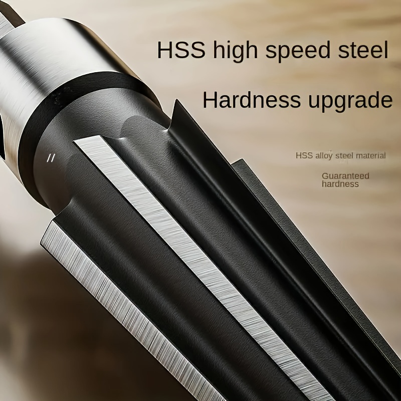 Professional Tapered Hex Reamer Tool Set for Precision Hole Enlargement in Metal and Woodworking - T Handle Taper Reamer with Comfort Grip for Automotive, Machinery, and Guitar Bridge Pin Hole Resizing - Durable and Versatile Handheld Reamer Tool for Carpentry and Metal Fabrication