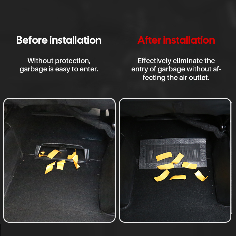 Tesla Model Y Juniper 2025-2020 Launch Model 3 Highland 2024 Vent Mesh Filters - Custom Fit Design, Premium Material, Improved Air Quality, Durable Construction, Enhanced Aesthetics - Dust and Debris Protection for Air Outlets - Easy Installation, Stylish Interior Upgrade
