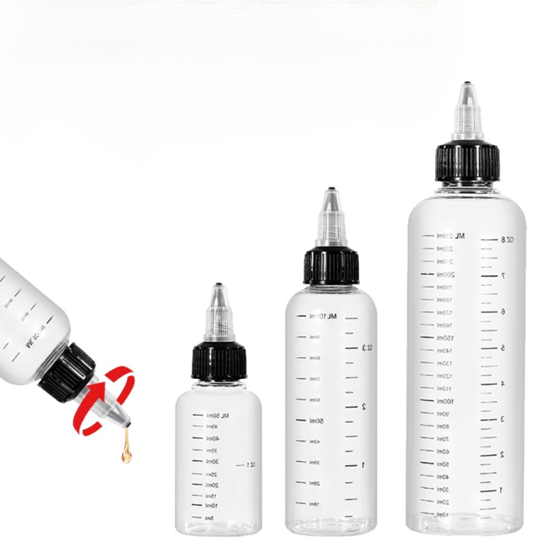 Durable PET Dropper Bottles Set - 30ml, 60ml, 100ml, 120ml, 250ml - Twist Top Cap, High-Quality Material, Convenient Dropper Design - Ideal for Juice, Ink, Tattoo Pigment, DIY Projects - Lightweight, Shatterproof - Versatile Storage Containers for Liquids, Essential Oils, Lotions