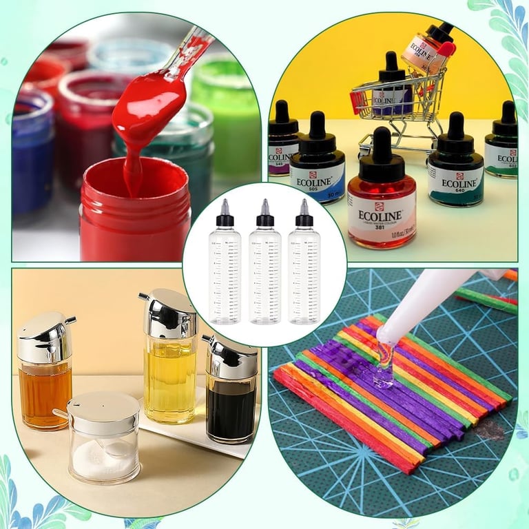 Durable PET Dropper Bottles Set - 30ml, 60ml, 100ml, 120ml, 250ml - Twist Top Cap, High-Quality Material, Convenient Dropper Design - Ideal for Juice, Ink, Tattoo Pigment, DIY Projects - Lightweight, Shatterproof - Versatile Storage Containers for Liquids, Essential Oils, Lotions