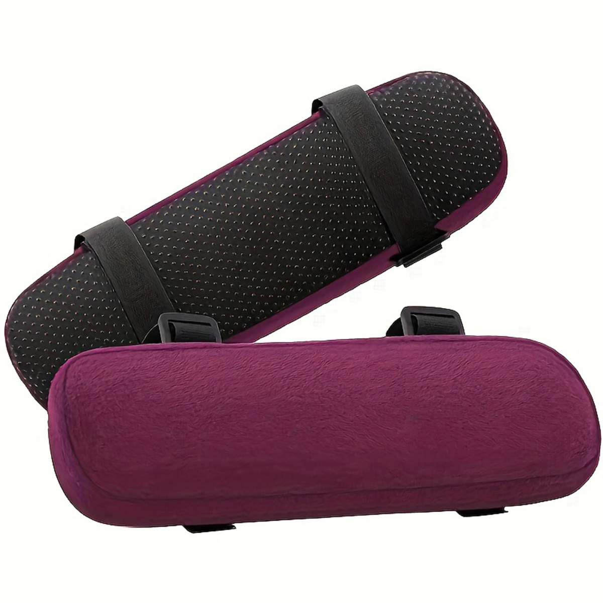 2PCS Soft Armrest Cushion Set with Removable Washable Covers - Universal Fit Arm Support for Office and Home Chairs, PP Sponge Foam Material, Adjustable Straps for Easy Installation, Durable and Long-Lasting Elbow Cushions to Reduce Pressure and Enhance Comfort