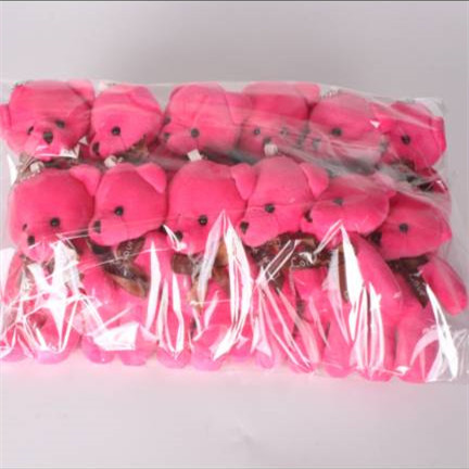 12Pcs/Lot Soft Stuffed Bear Plush Toys Mini Teddy Bear Dolls Keychain Bag Pendant Party Wedding Favors - 3.9 Inches Cute and Cuddly Gift for Children and Adults - High-Quality Plush Material - Assorted Colors and Designs - Stylish Accessory for Bags and Backpacks - Versatile and Playful Conversation Starters
