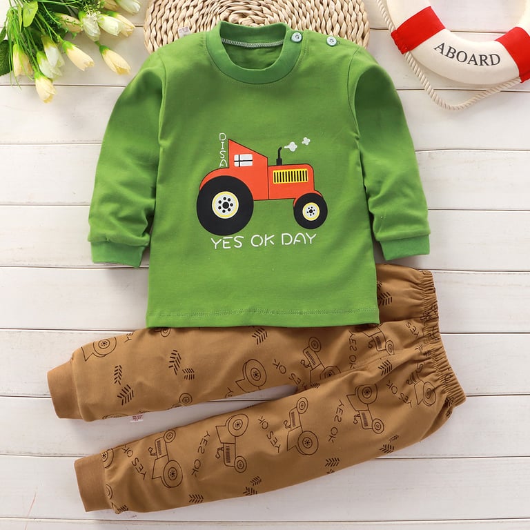 Premium Autumn Sleepwear Pajamas for Girls and Boys - Long Sleeve Tops and Pants Suits for Ultimate Comfort - Soft and Breathable Fabric - Perfect for Cooler Nights - Available in Various Sizes - Ideal Gift Option for Stylish Lounging and Cozy Sleepwear