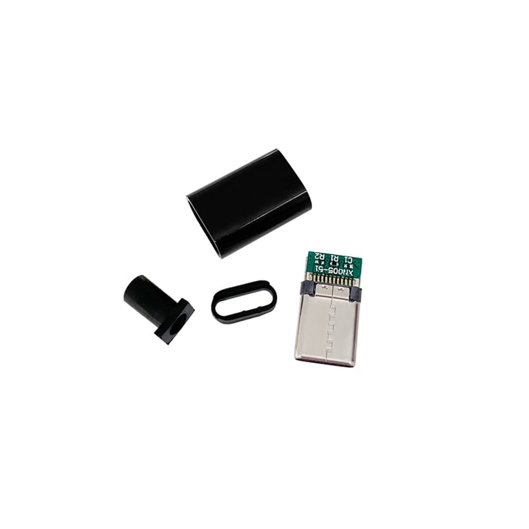 10-Pack Type C USB 3.1 Connectors with 3A Fast Charging Capability - Durable Male Jack Tail Plug Design for DIY Data Cable Projects - Easy Welding Electric Terminals - Wide Compatibility for Various Devices - Value Pack for Multiple Projects or Emergencies