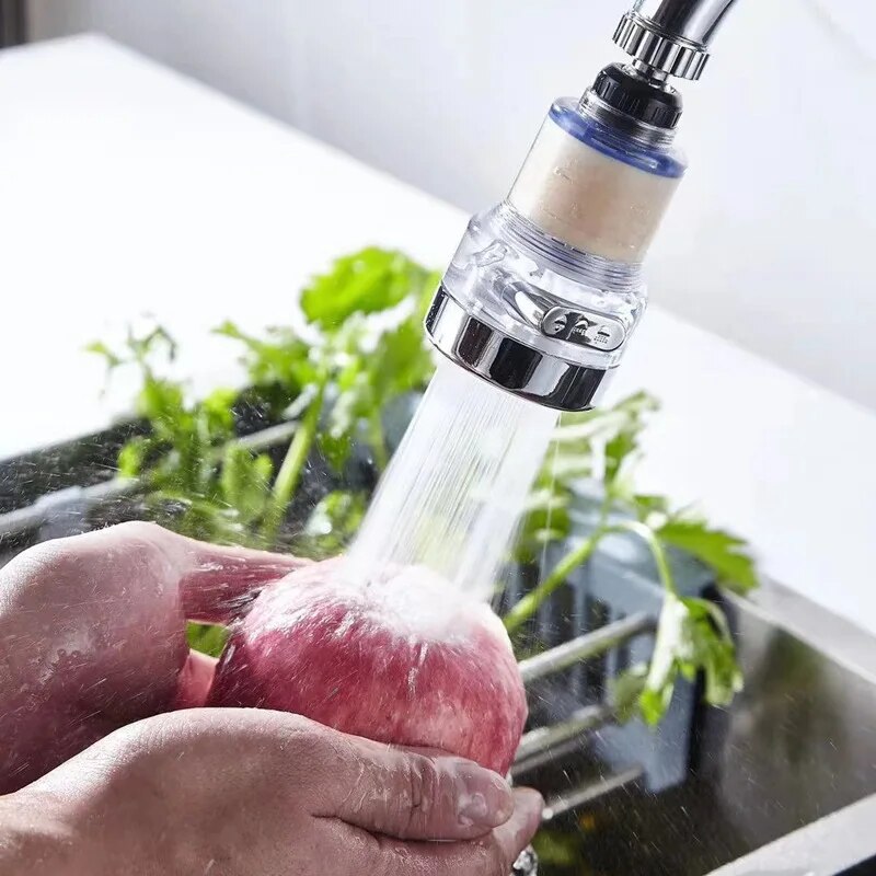 Baokemo 360 Rotating Water Purifier Filter Tap with Universal Compatibility, Effective Filtration, Durable Construction, and Easy Installation for Kitchen, Bathroom, and Shower Use