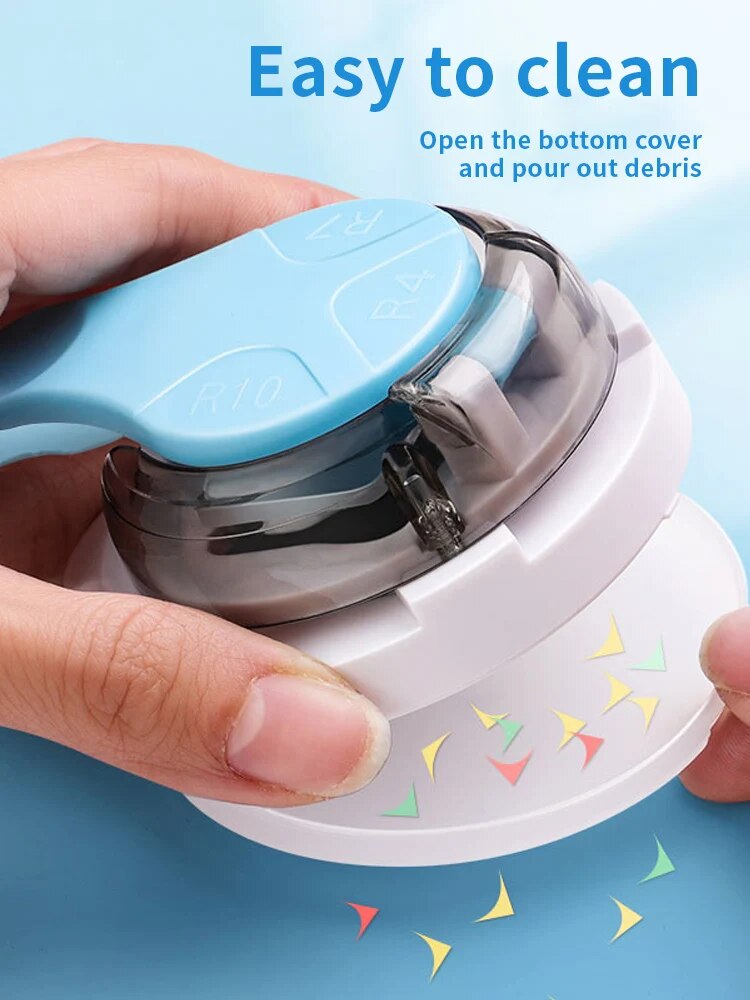 3-in-1 Multifunctional Corner Rounder Chamferer Cutter Corner Trimming Craft Photo/Scrapbook Tool Compact and Portable - R4, R7, R10 Radius Options for Card Making, Scrapbooking, and Photo Albums - Professional Beveled Edges and Precise Trimming - Ideal for Handmade Cards and Invitations