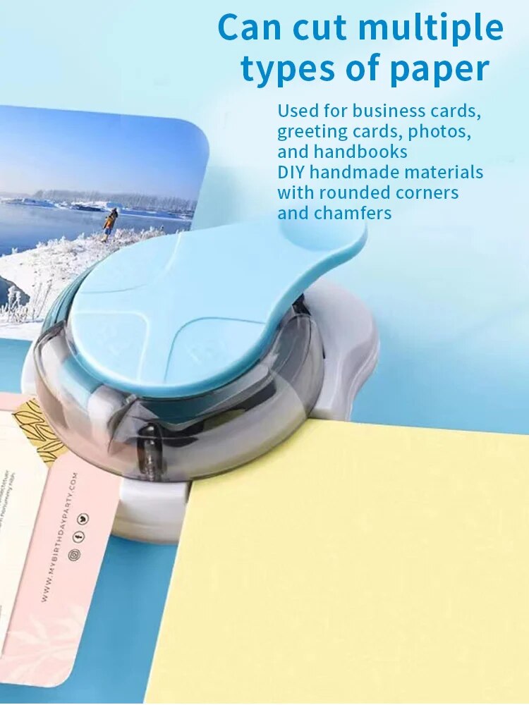 3-in-1 Multifunctional Corner Rounder Chamferer Cutter Corner Trimming Craft Photo/Scrapbook Tool Compact and Portable - R4, R7, R10 Radius Options for Card Making, Scrapbooking, and Photo Albums - Professional Beveled Edges and Precise Trimming - Ideal for Handmade Cards and Invitations