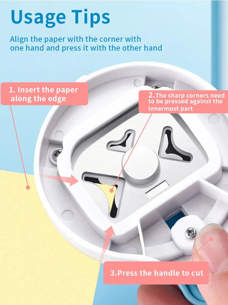 3-in-1 Multifunctional Corner Rounder Chamferer Cutter Corner Trimming Craft Photo/Scrapbook Tool Compact and Portable - R4, R7, R10 Radius Options for Card Making, Scrapbooking, and Photo Albums - Professional Beveled Edges and Precise Trimming - Ideal for Handmade Cards and Invitations
