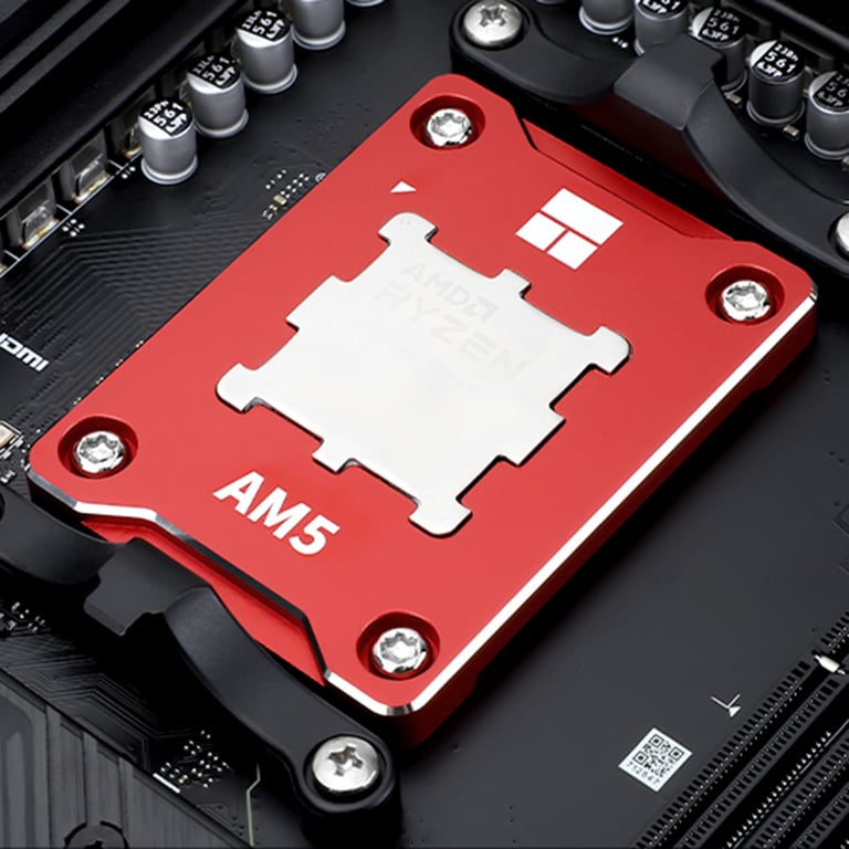 Thermalright AMD AM5 Secure Frame BCF CPU Bending Correction Fixed Buckle - CNC Aluminum Alloy, Easy Installation, Bending Correction, Anti-Off Protector, Compatible with AMD AM5 Processors, Durable and Reliable, Screwdriver Included, User-Friendly Design, Protects CPU from Damage