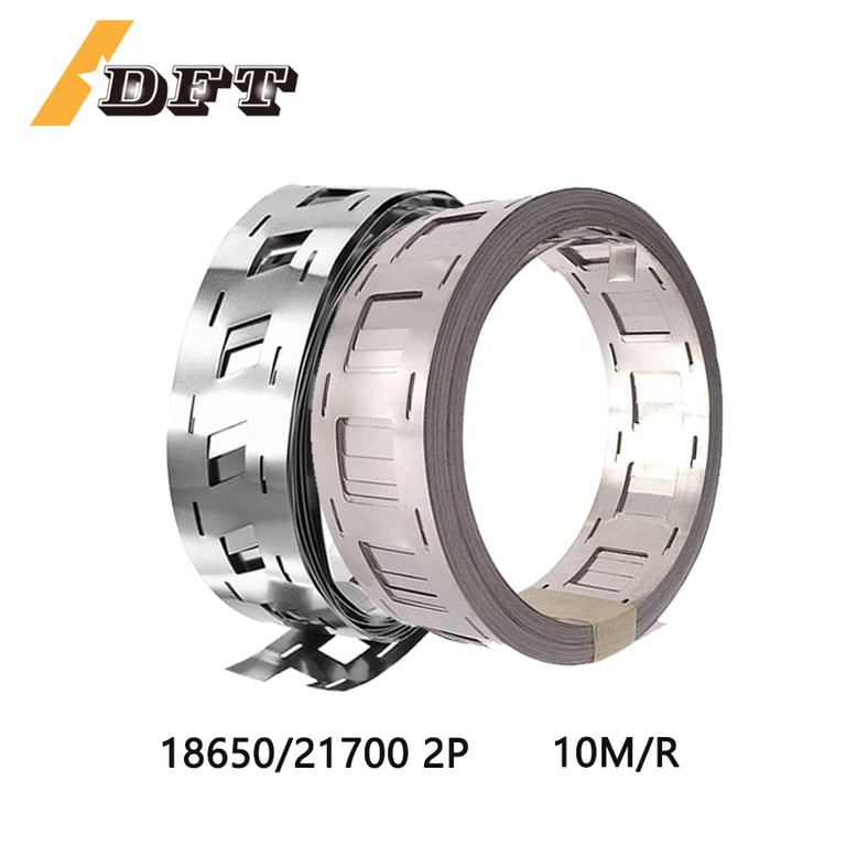 High-Quality Nickel Plated Battery Spot Welding Strips 10M 2P - 0.15x27mm - 20.2mm Spacing for 18650/21700 Cells - DIY Battery Pack Assembly - Excellent Conductivity and Durability - Versatile and Easy-to-Use Strips for Hobbyists and Professionals