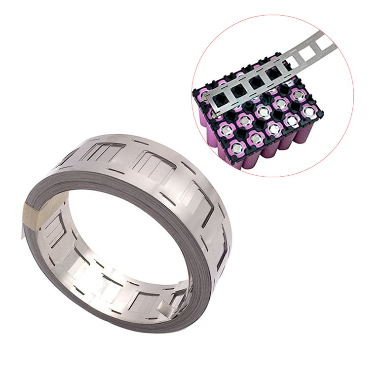 High-Quality Nickel Plated Battery Spot Welding Strips 10M 2P - 0.15x27mm - 20.2mm Spacing for 18650/21700 Cells - DIY Battery Pack Assembly - Excellent Conductivity and Durability - Versatile and Easy-to-Use Strips for Hobbyists and Professionals