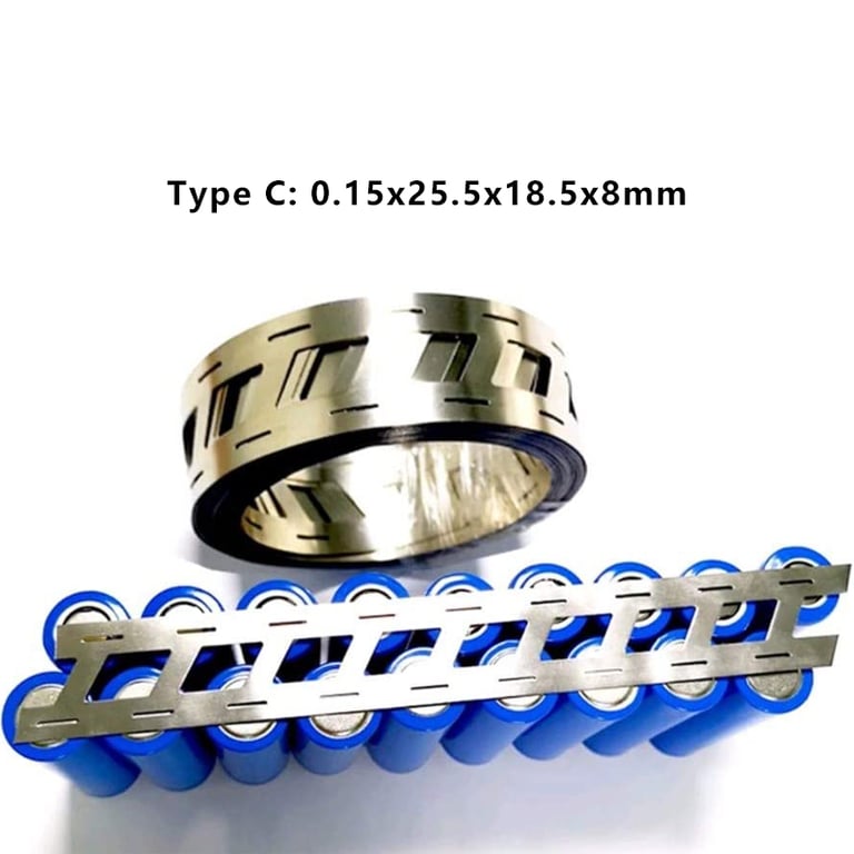 High-Quality Nickel Plated Battery Spot Welding Strips 10M 2P - 0.15x27mm - 20.2mm Spacing for 18650/21700 Cells - DIY Battery Pack Assembly - Excellent Conductivity and Durability - Versatile and Easy-to-Use Strips for Hobbyists and Professionals