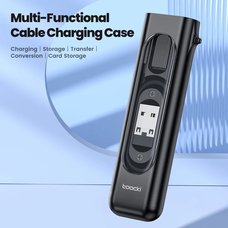 Toocki PD60W USB C to Type C Cable - 5-in-1 High-Speed Charging Set for iPhone 15 Pro Max, Samsung S23, Xiaomi - Durable, Portable, Universal Compatibility