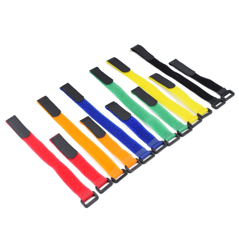 Universal Nylon Bicycle Handlebar Strap Holder Pack of 5 - Secure and Versatile Attachment for Flashlights, Water Bottles, and Tools - Durable and Easy to Use Bike Accessory - Universal Compatibility for Mountain, Road, and Commuter Bikes - Strong Nylon Sticky Tie for Reliable Attachment