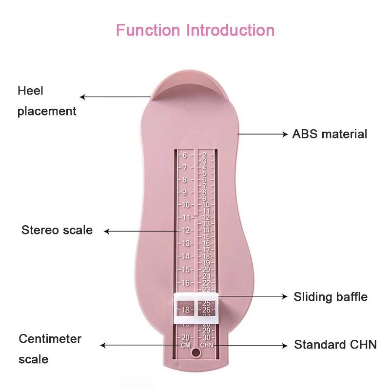 Kids and Toddlers Foot Measure Gauge Tool for Accurate Shoe Size Measurement - Easy-to-Use Ruler for Parents - Durable and Portable Shoe Sizer for Boys and Girls - Universal Fit for Multiple Children - Compact Foot Measuring Device for Home and Travel Use
