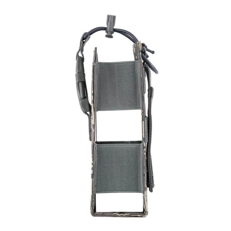 Durable 600D Nylon Molle Water Bottle Holster Pouch with Adjustable Straps for Outdoor Sports, Camping, Hiking, and Travel - Versatile Canteen Kettle Holder with Secure Closure System, Lightweight Compact Design for EDC Tools and Essential Gear Organization