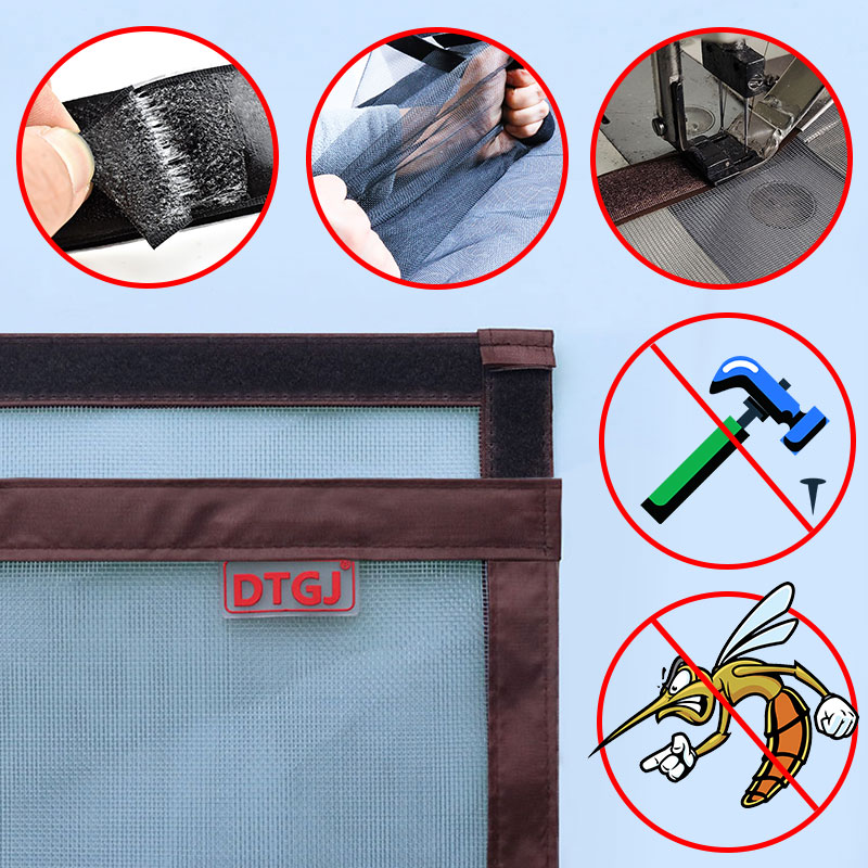 Durable Mesh Magnetic Screen Door Curtain with Automatic Closing Design - Customizable Size for Easy Installation - Effective Protection Against Insects - Tear-Resistant Material for Bug-Free Home Environment