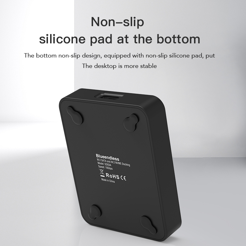 Blueendless External SSD Hard Disk M.2 Enclosure - High-Speed Data Transfer, 10G Speed, Compatible with M.2 SSDs, Online Reading/Writing, Durable & Portable, Easy to Use, Plug-and-Play Technology, Ideal for Professionals