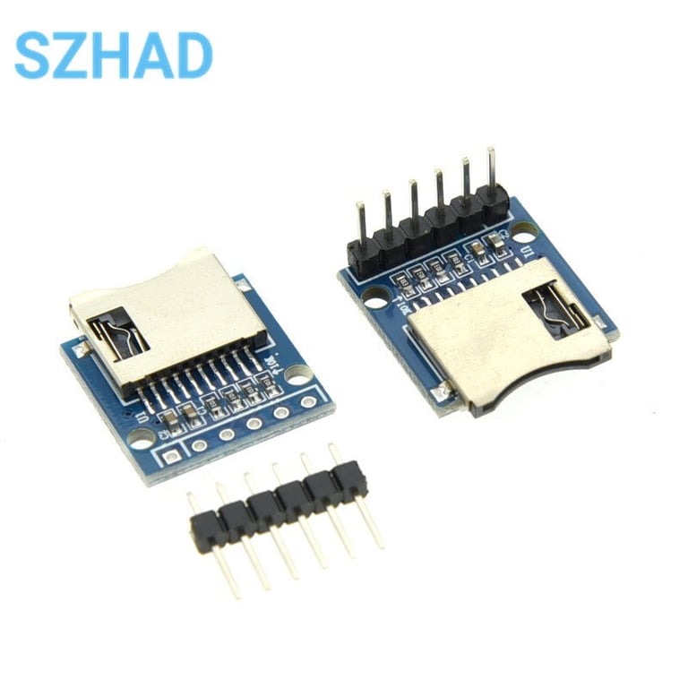 Compact and Reliable TF Micro SD Card Module for Arduino, ARM, and AVR Microcontrollers - Easy-to-Use Memory Storage Solution with Stable Data Transfer and Durable Construction - Mini Size for Tight Spaces and Long-Term Projects