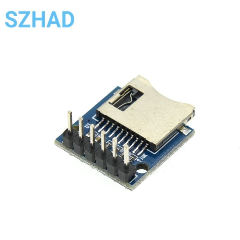 Compact and Reliable TF Micro SD Card Module for Arduino, ARM, and AVR Microcontrollers - Easy-to-Use Memory Storage Solution with Stable Data Transfer and Durable Construction - Mini Size for Tight Spaces and Long-Term Projects