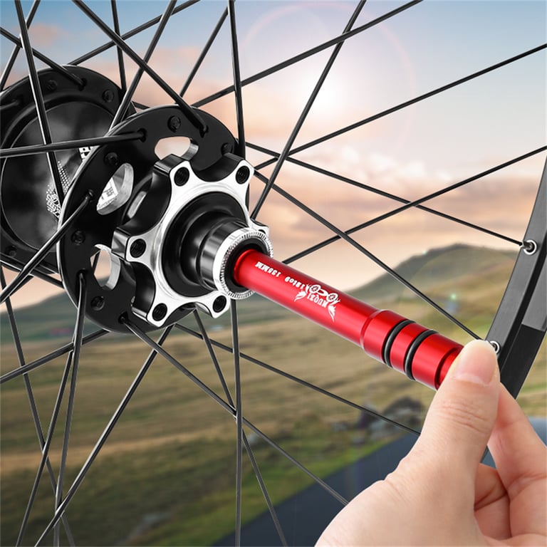 MUQZI Thru Axle Adapter 12mm to 9mm Conversion Kit for MTB and Road Bikes - Durable Construction, Easy Installation, Wide Compatibility, Smooth Performance - Convenient Solution for Quick Release Conversion and Versatile Axle Sizes (110mm, 135mm, 142mm, 148mm)