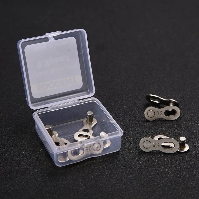 5 Pairs of Durable Steel Bicycle Chain Link Connectors for 12-Speed Mountain Bikes - Quick Master Links for Smooth Gear Shifting and Easy Maintenance - Pack of Reliable Magic Buttons for Seamless Connection and Secure Performance During Cycling Adventures