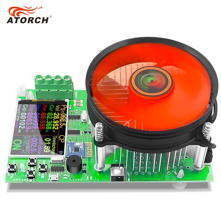 150W 20A Battery Capacity 4-Wire Tester with PC App Compatibility for Multi-Function Testing - Portable Electronic Load for Accurate Battery Discharge Monitoring and Power Supply Checks