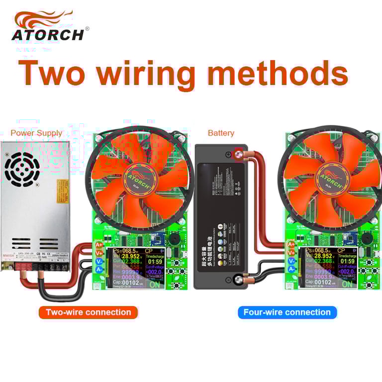 150W 20A Battery Capacity 4-Wire Tester with PC App Compatibility for Multi-Function Testing - Portable Electronic Load for Accurate Battery Discharge Monitoring and Power Supply Checks