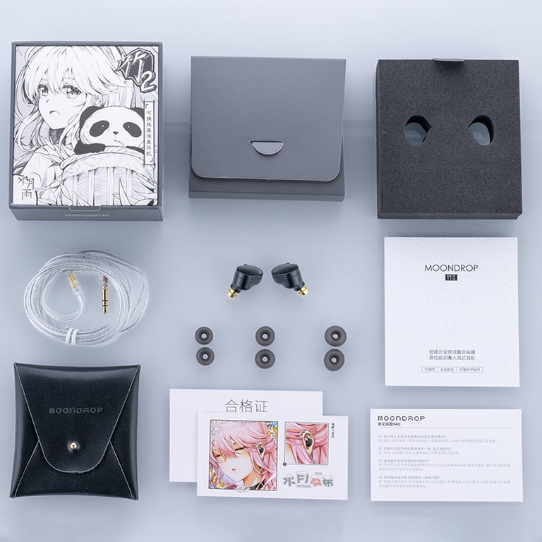 MOONDROP CHU II High Performance Dynamic Driver IEMs with Interchangeable Cable, Ergonomic Design, Premium Materials, and Wide Compatibility for Exceptional Sound Quality and Comfortable Listening Experience