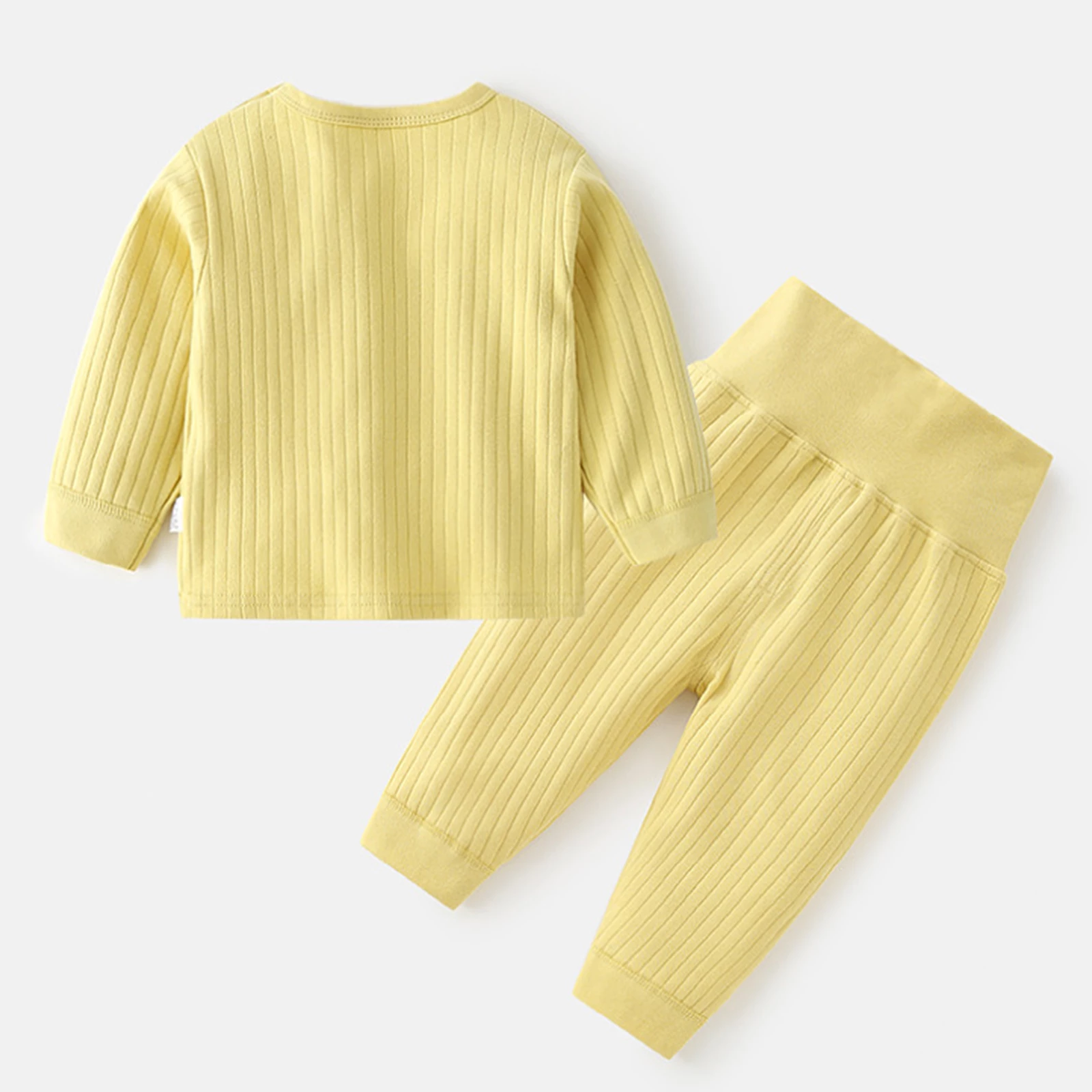 Premium Baby Autumn Winter Thermal Underwear Suit | Soft & Cozy Baby Clothing Sets in Multiple Candy Colors | Warm Sleepwear for Boys & Girls | Easy Snap Buttons for Quick Dressing | Versatile Pajama Sets for Ultimate Comfort and Insulation