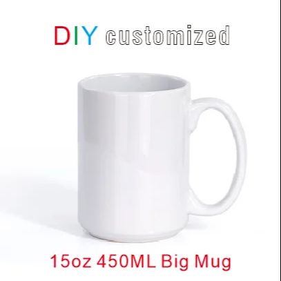 Personalized 450ML Ceramic Mug - Custom Print Picture, High-Quality Materials, Perfect Size, Cute Gift Idea - Ideal for Coffee, Tea, Milk - Durable and Versatile Drinkware for Everyday Use