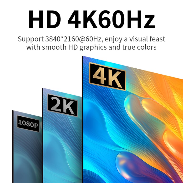 Unnlink 4K DisplayPort to HDMI Adapter - High-Quality Construction, 4K Ultra HD Support, Plug-and-Play Convenience, Wide Compatibility, Sleek and Compact Design for Graphics Cards, PCs, Laptops, HD TVs, Monitors, and Projectors