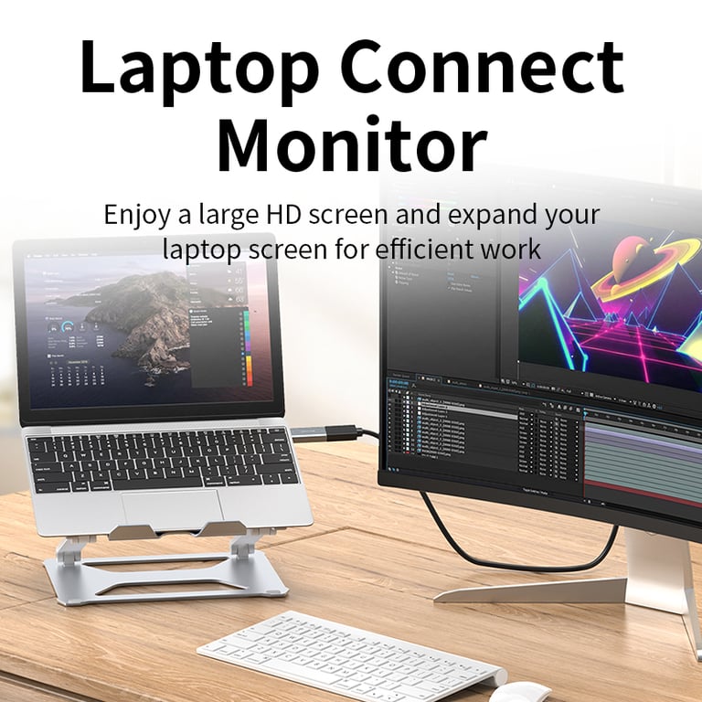 Unnlink 4K DisplayPort to HDMI Adapter - High-Quality Construction, 4K Ultra HD Support, Plug-and-Play Convenience, Wide Compatibility, Sleek and Compact Design for Graphics Cards, PCs, Laptops, HD TVs, Monitors, and Projectors