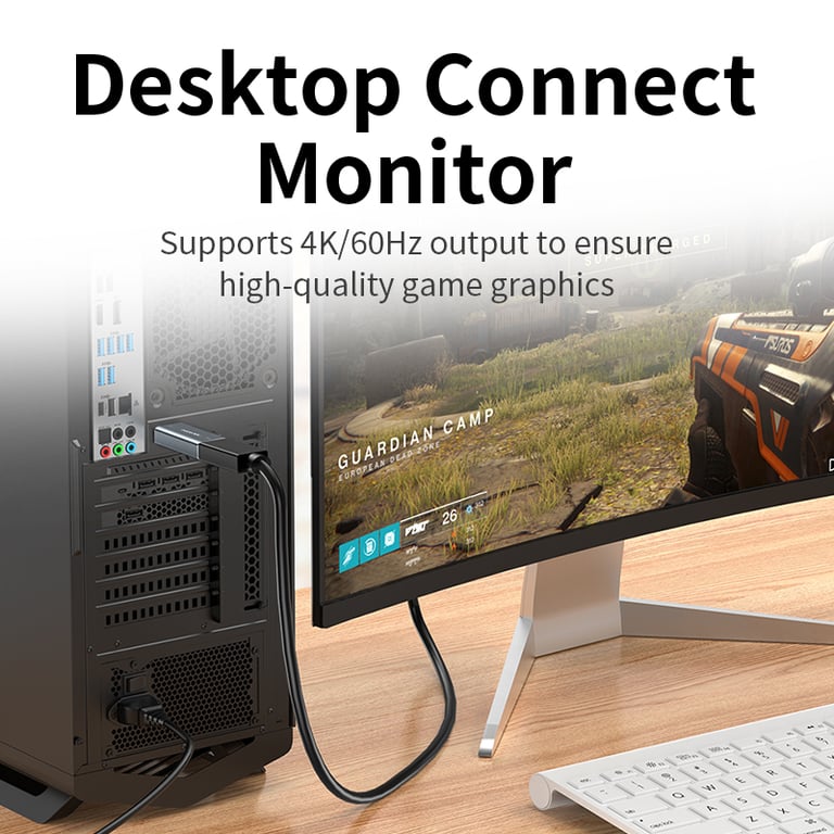 Unnlink 4K DisplayPort to HDMI Adapter - High-Quality Construction, 4K Ultra HD Support, Plug-and-Play Convenience, Wide Compatibility, Sleek and Compact Design for Graphics Cards, PCs, Laptops, HD TVs, Monitors, and Projectors