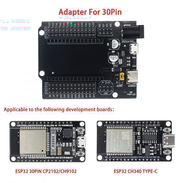 ESP32 Development Board with Powerful Dual-Core Processor, Ultra-Low Power Consumption, ESP-32S Compatibility, WiFi and Bluetooth Connectivity, and Robust Development Environment for High-Performance IoT Applications
