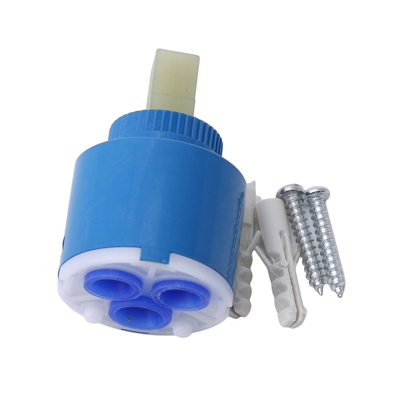 35/40mm Premium Quality Ceramic Disc Cartridge with Thermostatic Function for Mixer Faucets - Durable PP Plastic Outer Casing, Smooth Operation, Leak-Free Performance - Easy Installation and Compatibility for Safe and Comfortable Bathing Experience